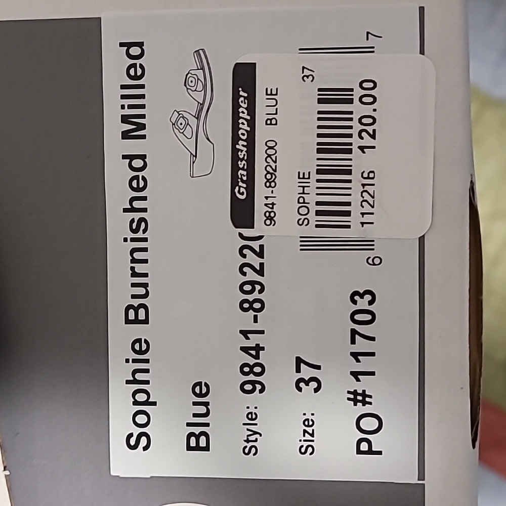 Brand new Dansko Sophie Sandals in Blue Leather